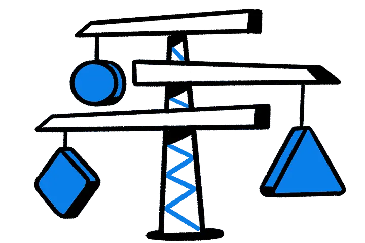 Ilustração de andaimes
