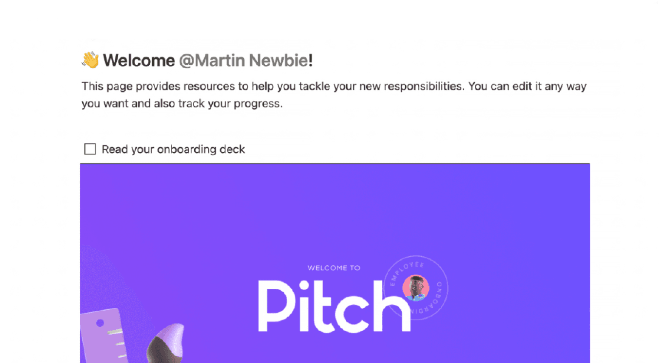 Checklist de onboarding