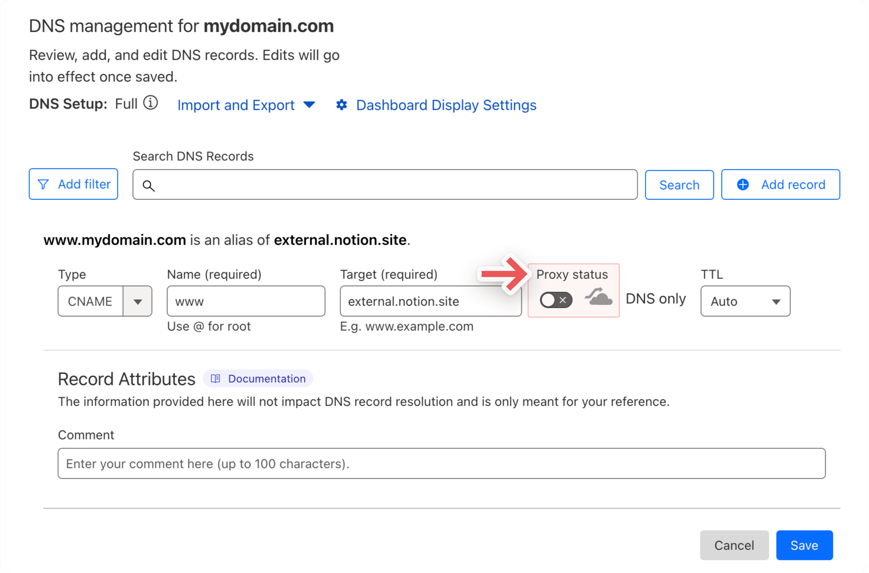 hc: cloudflare passo 4