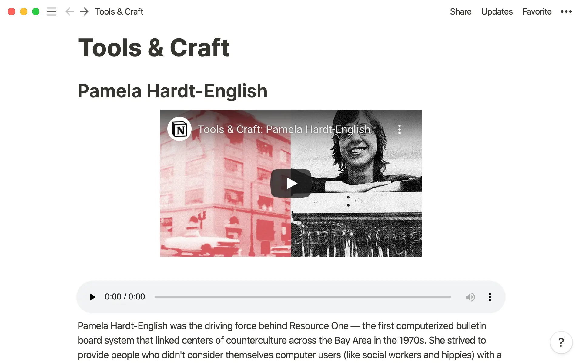 Incorpore tudo, desde vídeos a arquivos de podcast, diretamente nas páginas do Notion.