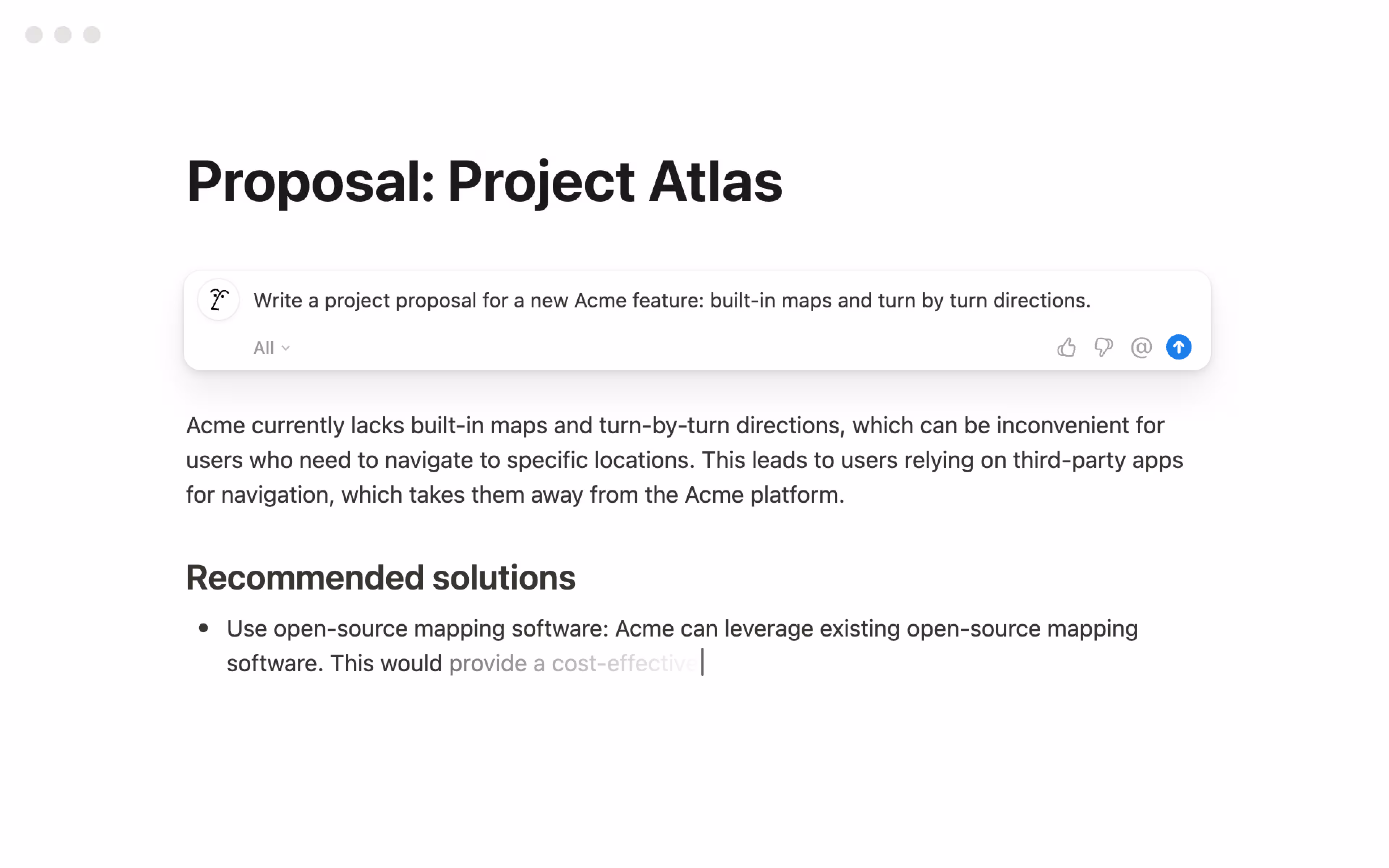 Projektförslag från AI
