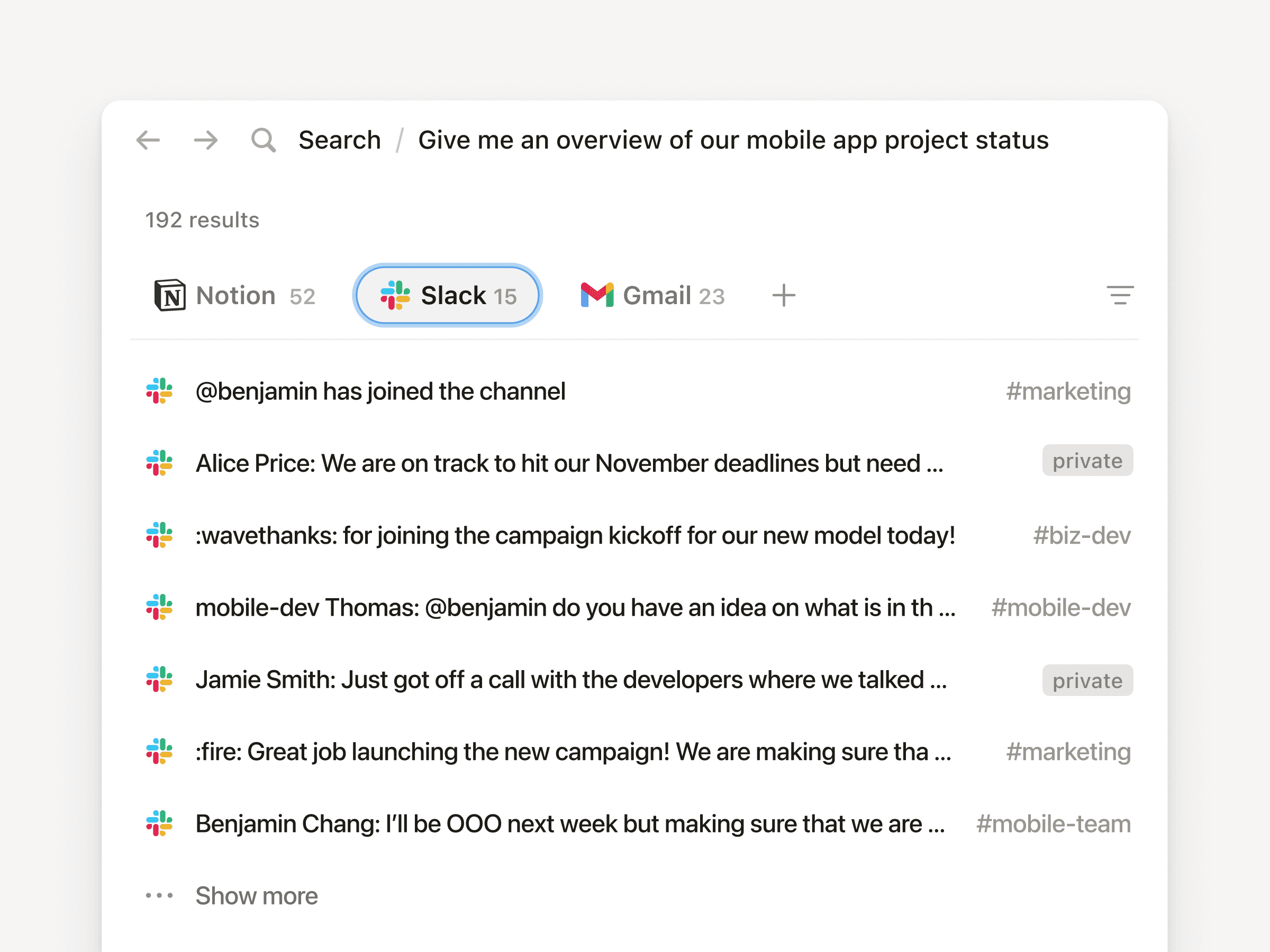 Now you can search private channels and DM's with the upgraded Slack AI Connector