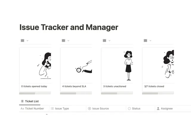 Notion Issue Tracker and Manager
