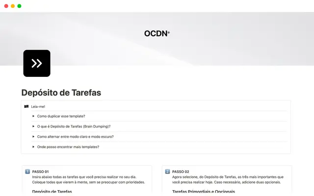 Depósito de Tarefas